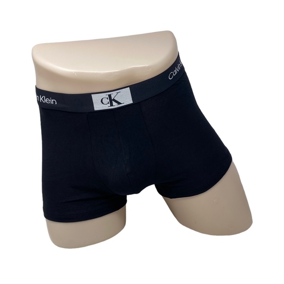 Calvin Klein 3 Pack Trunk Underwear Cotton Stretch Black Men's Size NB3528001 - Picture 3 of 9